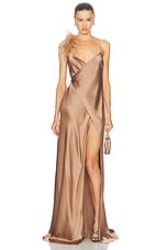ワンピース SAINT LAURENT SILK CREPE WRAP DRESS Silk crepe de chine wrap dress - Women's Clothing Online