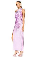 The Sei for FWRD Asymmetrical Drape Dress in Lavender, view 3, click to view large image.