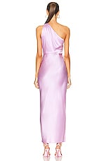 The Sei for FWRD Asymmetrical Drape Dress in Lavender, view 4, click to view large image.