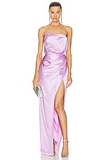 The Sei Halter Cowl Gown in Lavender, view 1, click to view large image.