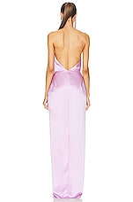 The Sei Halter Cowl Gown in Lavender, view 4, click to view large image.