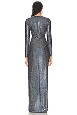 The Sei Long Sleeve Cut Out Gown in Galaxy, view 4, click to view large image.