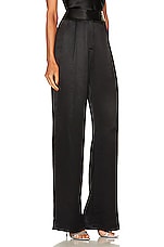 The Sei Wide Leg Trouser in Black, view 2, click to view large image.