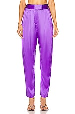 The Sei Tapered Trouser in Grape, view 1, click to view large image.