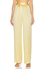 The Sei Wide Leg Trouser in Butter, view 1, click to view large image.