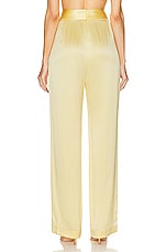 The Sei Wide Leg Trouser in Butter, view 3, click to view large image.