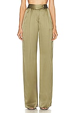 The Sei Wide Leg Trouser in Sage, view 1, click to view large image.