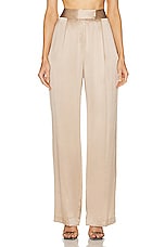 The Sei Wide Leg Trouser in Champagne, view 1, click to view large image.