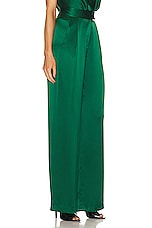 The Sei Wide Leg Trouser in Pine, view 2, click to view large image.