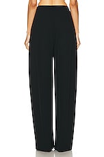 The Sei Baggy Pleat Trouser in Black, view 3, click to view large image.