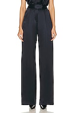 The Sei Wide Leg Trouser in Midnight, view 1, click to view large image.