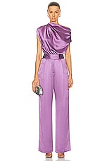 The Sei Wide Leg Trouser in Amethyst, view 4, click to view large image.