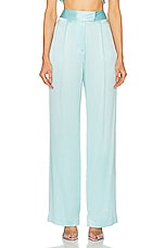 The Sei Wide Leg Trouser in Baby Blue, view 1, click to view large image.