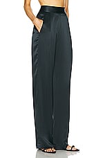 The Sei Wide Leg Trouser in Ink, view 2, click to view large image.