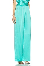 The Sei Wide Leg Trouser in Turquoise, view 2, click to view large image.