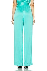 The Sei Wide Leg Trouser in Turquoise, view 3, click to view large image.