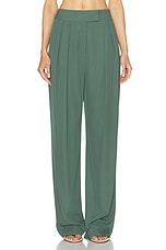 The Sei Double Pleat Trouser in Thyme, view 1, click to view large image.