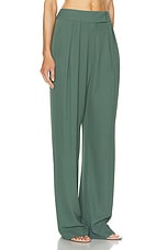 The Sei Double Pleat Trouser in Thyme, view 2, click to view large image.