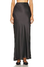 The Sei Bias Maxi Skirt in Carbon, view 1, click to view large image.