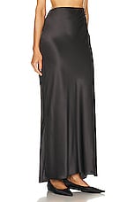The Sei Bias Maxi Skirt in Carbon, view 2, click to view large image.