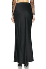 The Sei Bias Maxi Skirt in Black, view 3, click to view large image.