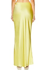 The Sei Bias Maxi Skirt in Limoncello, view 3, click to view large image.