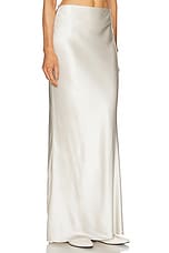 The Sei Bias Maxi Skirt in Oyster, view 2, click to view large image.