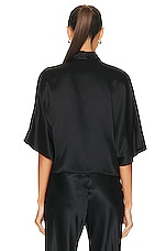 The Sei for FWRD Dolman Tie Front Blouse in Black, view 3, click to view large image.