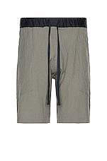 TS(S) Cotton*ramie*silk Seersucker Cloth Loose Fit Shorts in GRAY, view 1, click to view large image.