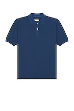 TS(S) Cotton Pique Jersey Big Polo Shirt in BLUE, view 1, click to view large image.