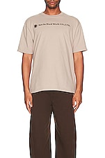 TS(S) Organic Cotton Jersey Nshw Print T-shirt in BROWN, view 3, click to view large image.