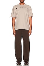TS(S) Organic Cotton Jersey Nshw Print T-shirt in BROWN, view 4, click to view large image.