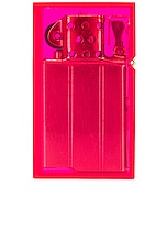 Tsubota Pearl x Fwrd Hard Edge Transparent Lighter in Pink, view 2, click to view large image.