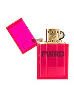 Tsubota Pearl x Fwrd Hard Edge Transparent Lighter in Pink, view 4, click to view large image.