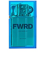 Tsubota Pearl x Fwrd Hard Edge Transparent Lighter in Blue, view 1, click to view large image.