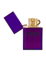Tsubota Pearl x Fwrd Hard Edge Transparent Lighter in Purple, view 4, click to view large image.