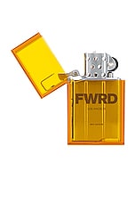 Tsubota Pearl x Fwrd Hard Edge Transparent Lighter in Yellow, view 4, click to view large image.