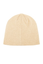 thisisneverthat Debossed No Cuff Beanie in Beige, view 2, click to view large image.