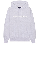 thisisneverthat T-logo Hoodie in Heather Grey, view 1, click to view large image.