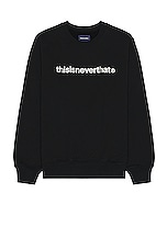 thisisneverthat T-Logo Crewneck in Black, view 1, click to view large image.