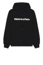 thisisneverthat T-Logo Hoodie in Black, view 1, click to view large image.