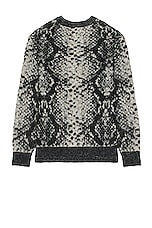 thisisneverthat Phyton Jacquard Knit Cardigan in Black, view 2, click to view large image.