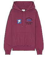 thisisneverthat Edelweiss Hoodie in Fuchsia, view 1, click to view large image.