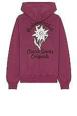 thisisneverthat Edelweiss Hoodie in Fuchsia, view 2, click to view large image.