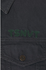 thisisneverthat Tsnvt Trucker Jacket in Off Black, view 3, click to view large image.