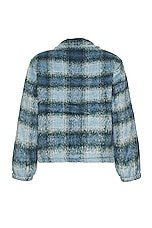 thisisneverthat Brushed Check Jacket in Blue, view 2, click to view large image.