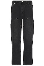 thisisneverthat Denim Carpenter Pant in Black, view 1, click to view large image.
