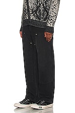 thisisneverthat Denim Carpenter Pant in Black, view 6, click to view large image.