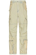thisisneverthat Crazy Multi Zip Pant in Tint, view 1, click to view large image.