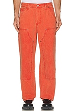 thisisneverthat Washed Carpenter Pant in Orange, view 4, click to view large image.